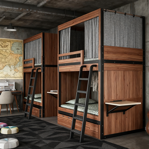 Ofrecemos Servicio Personalizado: <span class=keywords><strong>Litera</strong></span> Ahorradora de Espacio con Barandillas Reforzadas, Cama Modular Apilable - Product Image 1