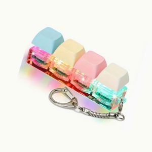 LED Custom Logo Keyboard Keycap Diy Keychain Design Keyboard Relieve Stress <b>Key</b> <b>Chain</b> Toy - Product Image 3