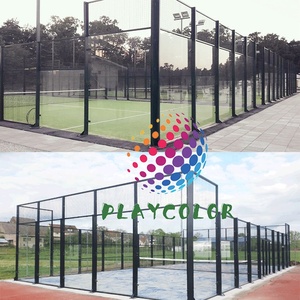 Cancha de Pádel panorámica con vista completa de calidad superior con certificación CE, cancha de Pádel <span class=keywords><strong>artificial</strong></span>, <span class=keywords><strong>precio</strong></span> de fábrica - Product Image 6