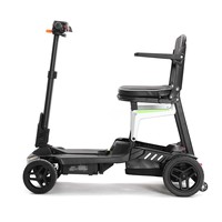 Scooter de mobilité pliable léger en alliage de magnésium de 13,8 kg avec moteur sans balais de 270 W à 4 roues pour personnes âgées et handicapées