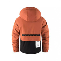 Parka d'hiver pour homme avec logo personnalisé, en polyester épais, à rayures, col montant, fermeture éclair, veste streetwear, manteau thermique rembourré pour l'extérieur
