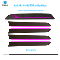 Éclairage d'ambiance intérieur RGB pour Audi A4 2009-16, panneau ciel étoilé 1:1, contrôle par application, ABS+LED 12V