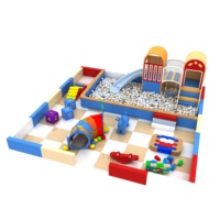 Enfants bébé en bois doux aire de jeu parc petit ensemble équipement de terrain de jeu intérieur doux avec petit toboggan