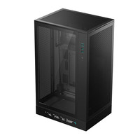 Casing Deepcool Ch270 Vertical Mid Tower MicroATX dengan Layar Digital, Mendukung Motherboard Back-plug dan Basis Pendingin Air 360