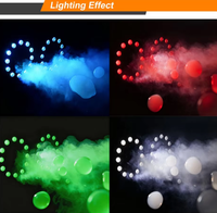 Machine à bulles de fumée électrique 1500W à LED multicolores bidirectionnelle avec télécommande DMX512 2 canaux pour mariage et fête d'enfants