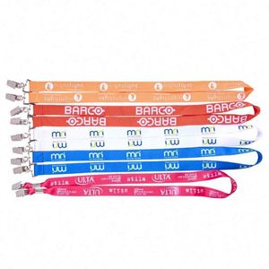 Promotional Custom Logo Printed Eco-Friendly <b>Polyester</b> <b>Lanyard</b> with Offset/Silk Screen Printing and Clip - Product Image 3