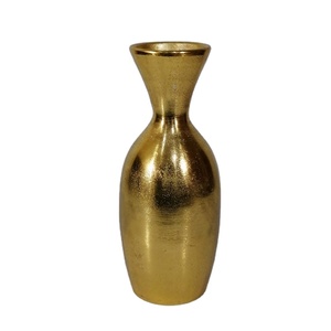 Premium Fancy Modern Luxury New Design Aluminum Raw <b>Gold</b> Fancy Metal Table Top Decorative Flower <b>Vase</b> Home Decorative Mini <b>Vase</b> - Product Image 1
