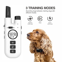 Intelligentes Ferngesteuertes Hundetraining-Halsband Elektronisches Trainingshalsband aus Kunststoff Wasserdicht Anti-Bell-Funktion Jagd-Ton Vibration
