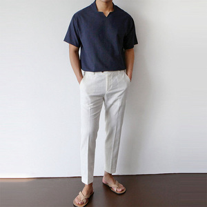 Pantaloni moda uomo in cotone elasticizzato Slim traspirante pantaloni da uomo per uomo <span class=keywords><strong>2022</strong></span> - Product Image 1