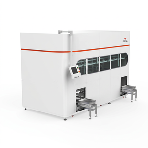 Machine de <span class=keywords><strong>nettoyage</strong></span> ultrasonique entièrement automatique Skymen Custom à 4 réservoirs avec PLC et bras mécanique HMI pour composants électroniques - Product Image 1