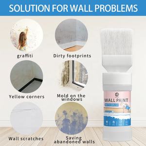 Benming 2025สีแปรงทาสีผนังพร้อมแปรงเป็นหนึ่งชุด-สีซ่อมแซมผนังสำหรับผนังบ้านภายใน - Product Image 3