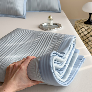 Cooling Mat Three Piece Set 1.2m 1.5m 1.8m Bed Viscose Ice <b>Silk</b> Washable Foldable For Infants Children Adults Elderly Pregnant - Product Image 3