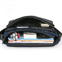 Sac à bandoulière tactique personnalisé pour ordinateur portable, sacoche d'affaires d'extérieur 12 et 13 pouces avec doublure en PVC et cadre interne tendance