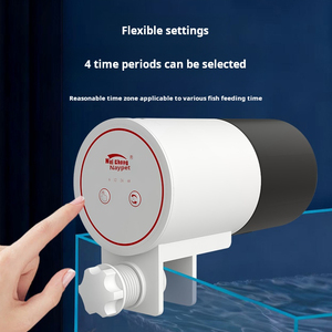 现代自动塑料水族箱喂鱼器 5W 环保型室内喂鱼盒 1.5L 圆形 - Product Image 3