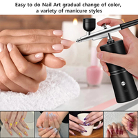 Mini brosse à Air Portable avec compresseur Kit aérographe pour ongles peinture Nano pulvérisateur pistolet 350Kpa aérographe Nail Art Machine