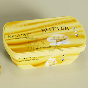Frozend Food Grade PP 250G Yellow Iml Butter Caja de almacenamiento con tapa Contenedor de sebo de res - Product Image 6