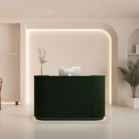 Bureau de réception moderne pour salon de beauté avec comptoir de caisse, table de réception blanche économique pour bureau