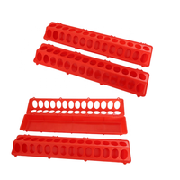 Mangeoire à bascule pour volailles, seau d'alimentation au sol pour poulets, canards, oies, 16 trous, mangeoire en plastique pour pigeons