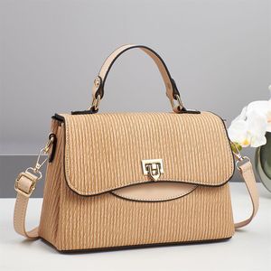 2026 New Fashion Designer Textured PU Waterproof Crossbody <b>Shoulder</b> Bag with Zipper Closure and Single <b>Strap</b> for Women - Product Image 5