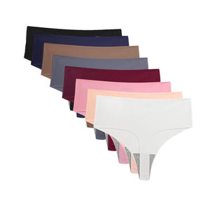 Une pièce sans couture taille haute Tangas sous-vêtements mode <span class=keywords><strong>minimaliste</strong></span> respectueux de la peau respirant femmes tongs - Product Image 3