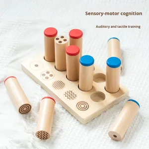 Juguetes Sensoriales Montessori, Tubo de Sonido Táctil de Madera, Material Didáctico para la Integración Cognitiva, Entrenamiento Auditivo Infantil, Memoria Táctil - Product Image 2
