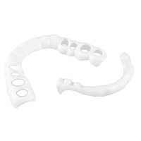 Prothèse dentaire professionnelle Beauti Snap en silicone et plastique sans BPA, qualité alimentaire, couvre-dents supérieurs et inférieurs avec taille personnalisée pour un sourire