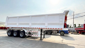 Semi-remorque benne basculante 4 essieux, capacité 50, 60, 70, 80 tonnes, benne arrière - Product Image 2