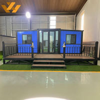 Casa Contenedor Prefabricada Expandible Portátil Personalizada de 10 pies, 20 pies, 30 pies, 40 pies con Cocina Completa