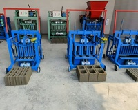 Máquina Móvil para Fabricar Ladrillos de Huevos 2-45, Éxito de Ventas en Guinea, Compre y Reciba una Pequeña Máquina para Hacer Bloques con Montacargas