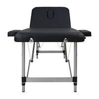 Cambodia hizo barato 3 secciones de aluminio moderno portátil Spa cama de tatuaje ajustable y mesa de masaje facial fácil de plegar