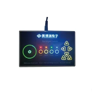 Manufacturer New supplier PET PC Metal Custom FPC Circuit Ship Control Membrane Switch Led Backlit