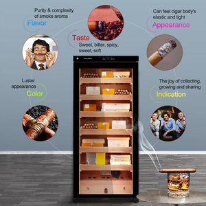 Gabinete humidor de cigarros de último diseño 2025, caja de almacenamiento de gabinete de cigarros de acero inoxidable con cajón - Product Image 6