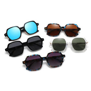 Gafas de Sol Polarizadas con Marco Grande, Estilo Europeo Americano, UV400, Acetato Negro, Moda Femenina, Viajes, Conducción, Protección Solar - Product Image 2