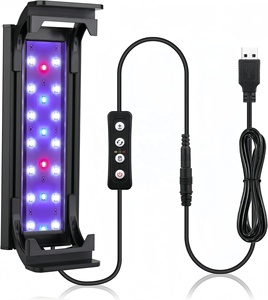 Fabrik-Großhandel JSD Vollspektrum Aquarium LED-Beleuchtung mit Ausziehbarer Halterung, 3 Beleuchtungsmodi, Timer, Dimmbar, Aquatische Pflanzenwachstumslampe - Product Image 1