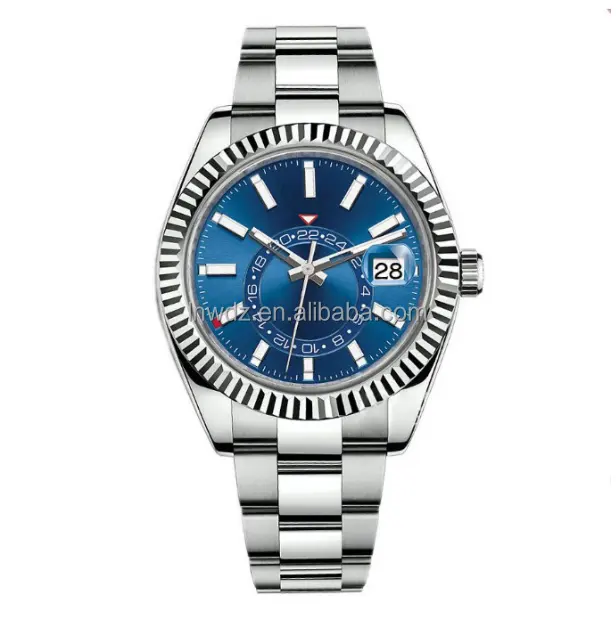 Calendar 24-hour double timing business popular three needle fully automatic high-quality 3A Watch men watches