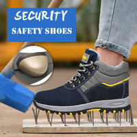 Chaussures d'athlétisme légères et chaudes pour l'hiver, bottes de sécurité pour hommes, chaussures de sécurité industrielles pour l'hiver