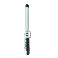 Bâton de signalisation LED haute intensité sonore de 35,5 cm avec sifflet, bâton de sécurité pour contrôle de la circulation, bâton lumineux magnétique d'avertissement