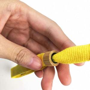 Pulsera de Tela Ecológica Personalizada de Fábrica para Festivales, Pulsera de Bambú Sostenible con Cierre Ecológico - Product Image 2