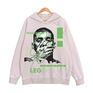 425gsm 순면 겨울 빈티지 후드티 포켓 좋은 품질 헤비웨이트 산성 워싱 오버사이즈 블랭크 커스텀 로고 스크린 프린트 - Product Image 2