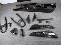Kit complet de garnitures intérieures en fibre de carbone sèche pour Porsche 997, console centrale, panneau de porte, pommeau de levier de vitesse, pièces de rechange