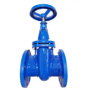 DN65-100 Valves Supplier Flange Connection Non Rising Metal Sealing Ductile Iron Gate Valve For Water