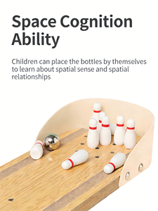 Máquina de Bolos Reforzada al por Mayor de Fábrica, <span class=keywords><strong>Precio</strong></span> de Bolos para Niños Unisex, Entretenimiento de Escritorio - Product Image 5