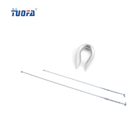 Tige filetée interne à forte force de traction / Tige de placard escamotable / Pince de fixation pour tige télescopique / Ensemble de fixation pour tige de traction 2,5 m