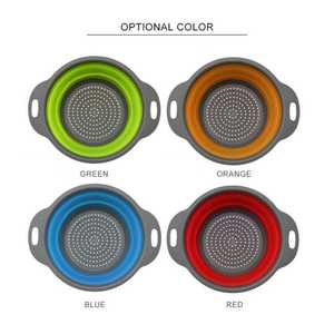 चुजू नई शैली सबसे ज्यादा बिकने वाली सिलिकॉन रसोई फोल्डेबल बर्तन सेट ढह गई - Product Image 2