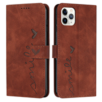 Étui de téléphone portable en cuir PU mat rétro en forme de cœur, de luxe, antichoc, peinture UV pour Itel