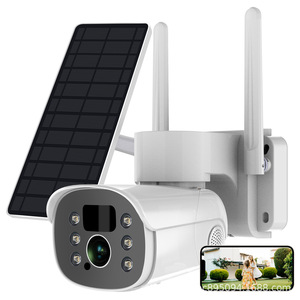 Ngoài trời năng lượng mặt trời không dây WIFI CCTV Mạng <span class=keywords><strong>Camera</strong></span> đầy đủ màu sắc tầm nhìn ban đêm CMOS cảm biến pin năng lượng thấp được xây dựng trong mic đám mây - Product Image 2