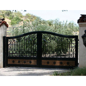 CBMmart-puerta exterior de jardín, puerta de entrada de villa, diseño de puerta principal, puerta de hierro forjado de alta calidad, buen precio - Product Image 3
