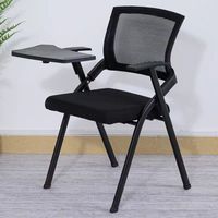 Chaise de formation de conférence avec tableau d'écriture Chaise de formation pliante Chaise de bureau pour étudiant intégrée avec tableau de bureau