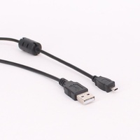 Mini Cable USB-A de 8 Pines para Transmisión de Datos y Carga con Revestimiento de PVC y Conductores de Cobre Puro para Cámaras SLR y Computadoras