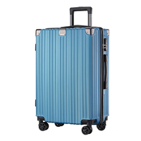 Valise de Voyage à Coque Rigide en PP de Luxe Multifonctionnelle à Fermeture Éclair, Cadre en Aluminium, Impression de Logo Personnalisée, Couleurs sur Mesure